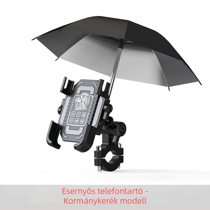 Elektromos járművekhez készült telefon- és navigációs tartó, alumíniumötvözet, esernyő tartó motorkerékpárhoz és kerékpárhoz