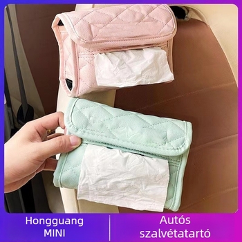 Autós szalvétatartó doboz, szalvétatartó, belső térbe függő táska, aranyos dekoráció
