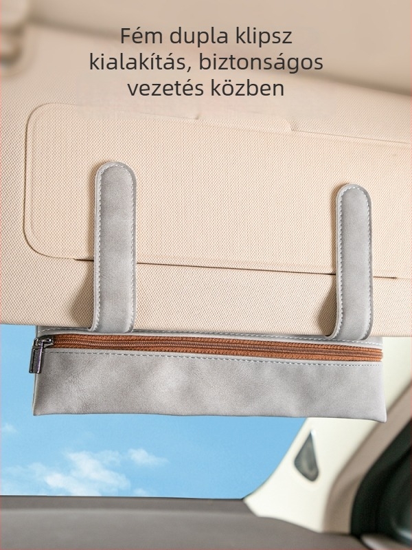 Kreatív autós zsebkendő tartó az ülés hátuljához rögzítve, dekoratív belső papírzsebkendő doboz fedél