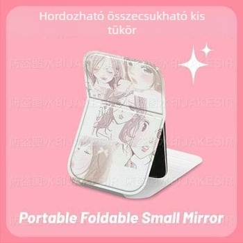 Nana karikatúra összecsukható sminktükör, hordozható diákszobába és az íróasztalhoz