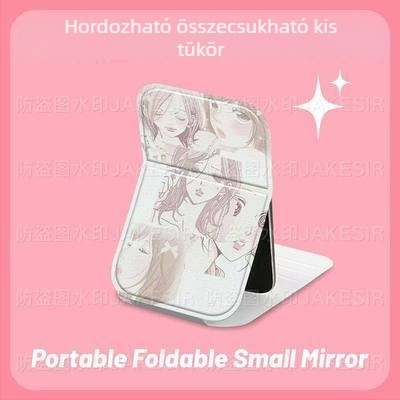 Nana karikatúra összecsukható sminktükör, hordozható diákszobába és az íróasztalhoz