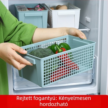 Irodai tároló kosár, téglalap alakú, műanyag, minimalist stílus