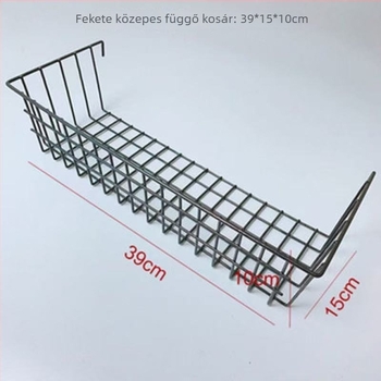 Fali dróthálós tároló fürdőszobába, furatok nélkül, polcok és akasztós kosarak