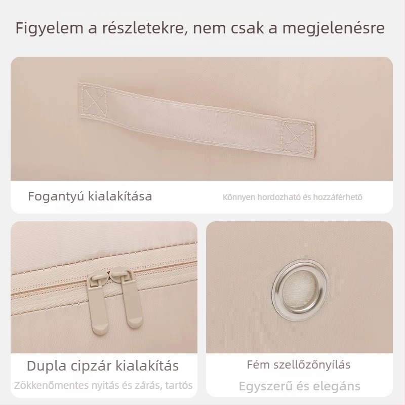 Tömörítéses ágyneműtároló táska, nagy kapacitású, ideális pehelykabátokhoz és ágyneműhöz