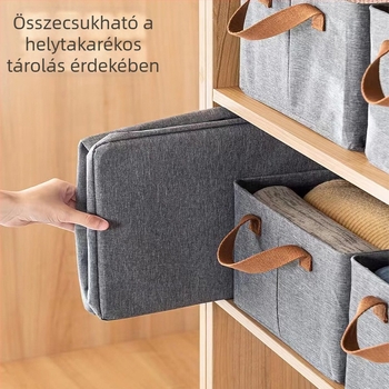 Összeépíthető fiókos ruhatároló doboz acélkerettel, nagy kapacitású