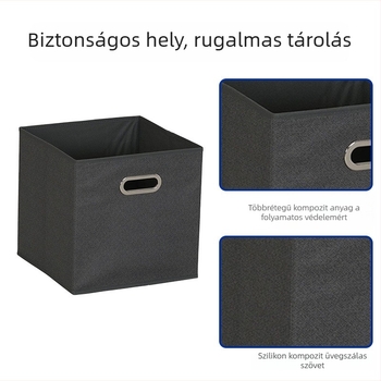 Személyre szabható ruhatároló doboz, összecsukható, nagy kapacitású, nem szőtt textilből