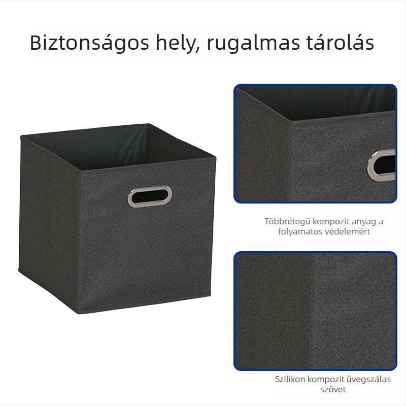 Személyre szabható ruhatároló doboz, összecsukható, nagy kapacitású, nem szőtt textilből