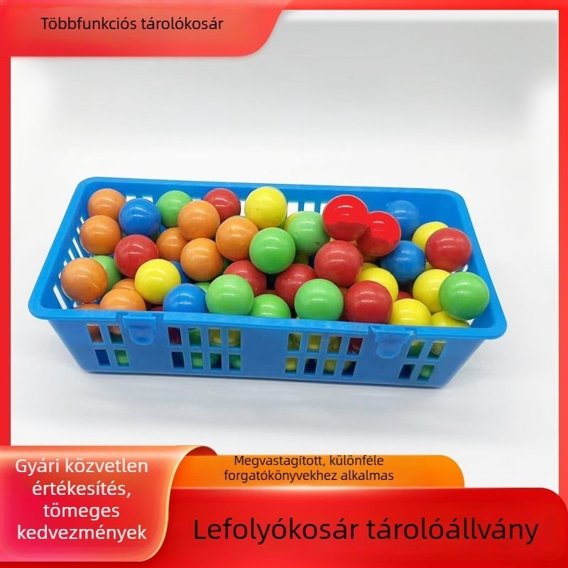 Többfunkciós vízelvezető tárolókosár fürdőszobába és konyhába
