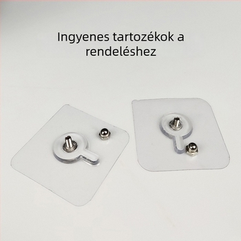 Akril U-formájú falra szerelhető kozmetikai tároló fúrás nélkül, fürdőszobába