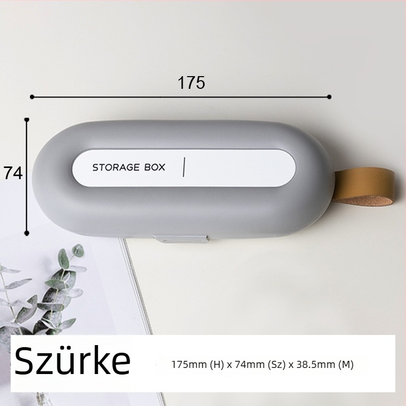 Egyszerű, modern szemüvegtok és rendező irodai kellékek, színes tollak és sminkecsetek tárolására — hordozható szervező