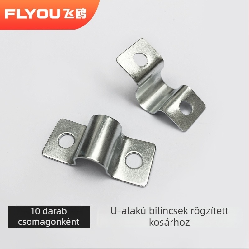 Fióktípusú szekrényajtó csatlakozó U-formájú csattal és sínkiegészítővel