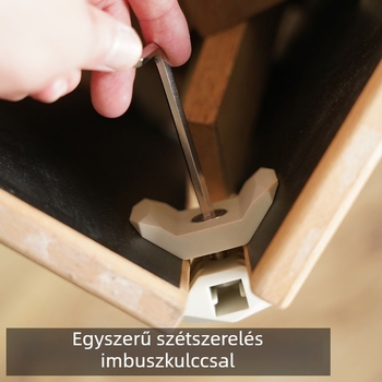 90°-os, erősített nylonból készült csatlakozók szekrényekhez