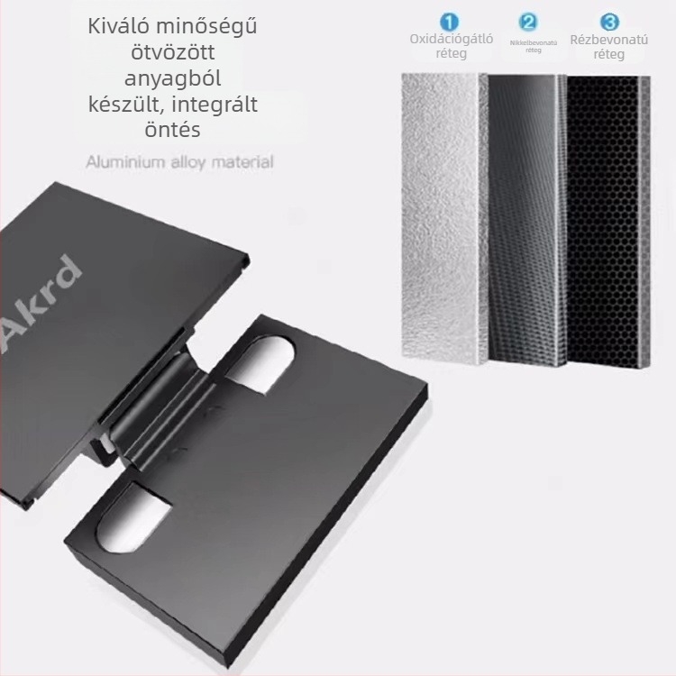 Akde csapos pánt üvegajtókhoz, 30 kg, minimalist dizájn, 270°-os nyitási szög