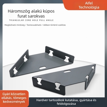 Egyedi rozsdamentes acél sarokvasak, többfunkciós háromszög alakú, trapezoidális bútorkapcsolók, vastított fém alkatrészek