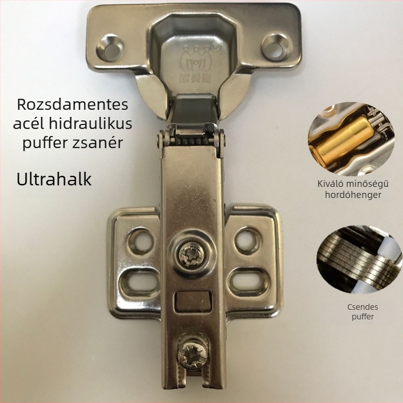Fém hidraulikus csillapító zsanér szekrényekhez és gardróbokhoz – ajtóhoz való hardver tartozékok