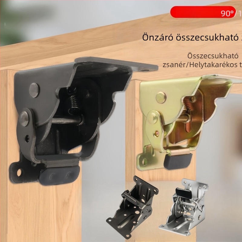 180°/90° öntartó zsanér kávéasztalhoz, összecsukható zsanér bővítőlemezzel – bútorcsatlakozó lakókocsikhoz