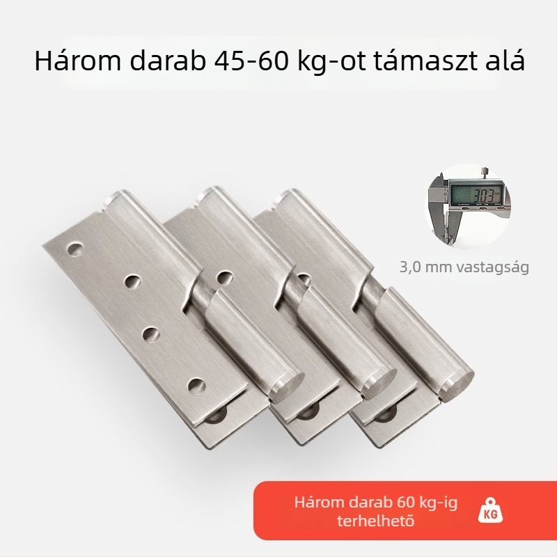 Rozsdamentes acél 304-es emelőpánt ajtókhoz, automatikus záródással és emelő mechanizmussal, elválasztó ajtókhoz, 4 hüvelyk vastagság