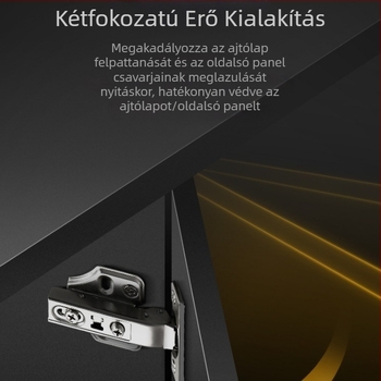 Left Neighbor Delta hidraulikus zsanér fix szereléssel, ETA kis szögű zsanér csillapítással (modell 990217/990220)