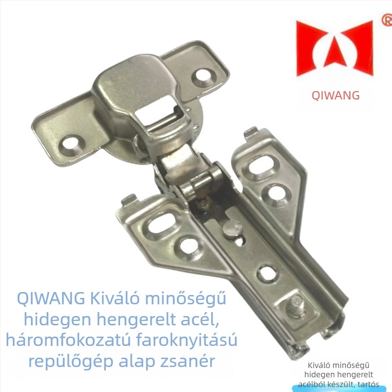 Qiwang kiváló minőségű hidegen hengerelt ac kétfokozat erővel nyíló ajtózsanér, 35 mm-es csésze, nikkelezett