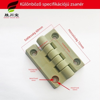 Plasztikus PP zsanér elektromos szekrényekhez, ipari zsanér, 103x83x12 mm