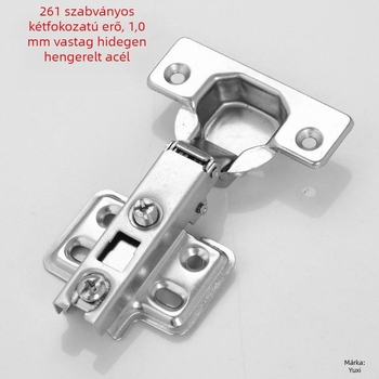 Vasból készült, 1.0 vastagságú, modell 261, kétszakaszos szekrényzsanér