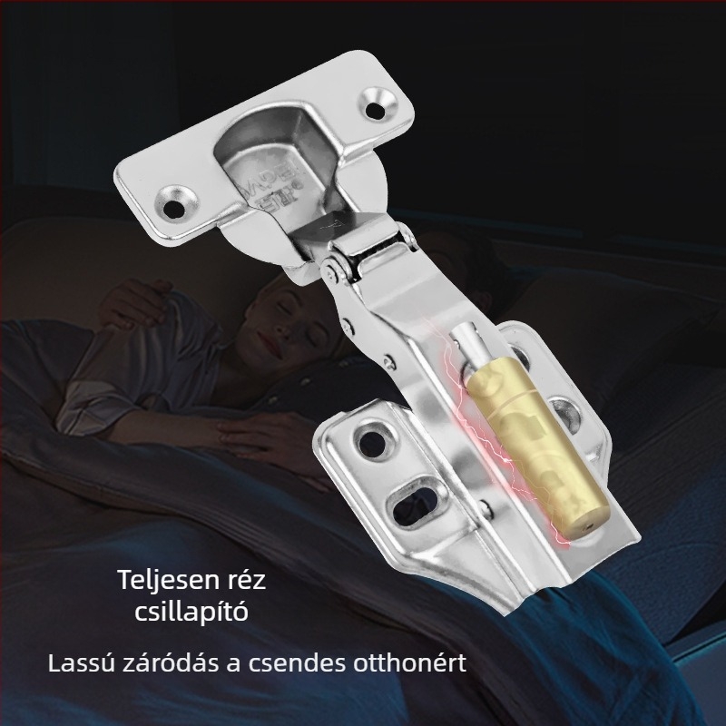 Testreszabott kétszintű hidraulikus csuklópánt vastag szekrényajtókhoz, 105°-os széles nyitási szög