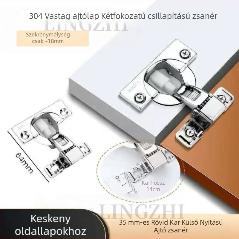 Hidraulikus csukló ultrakönnyű karú elektromos szekrény ajtóhoz, keskeny oldallappal