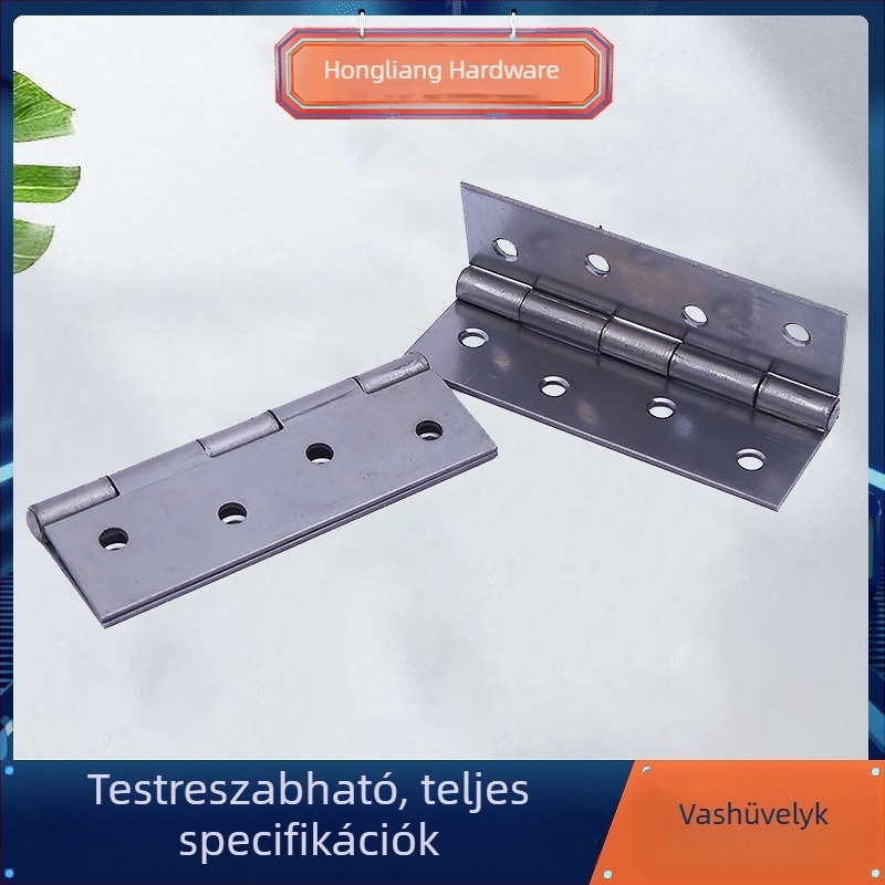 Vas zsanérok fából készült ajtókhoz és szekrényekhez, lyukkal, modern minimalist stílus, Xingda