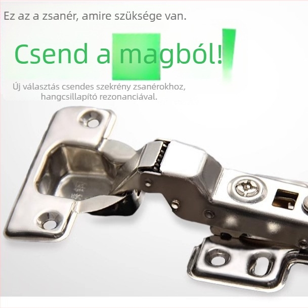 Rozsdamentes acélból készült szekrényajtó pánt lengéscsillapítóval és hidraulikus rugóval