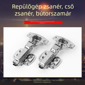 Rozsdamentes acél pánt hidraulikus csillapítóval, repülőgép-stílusú