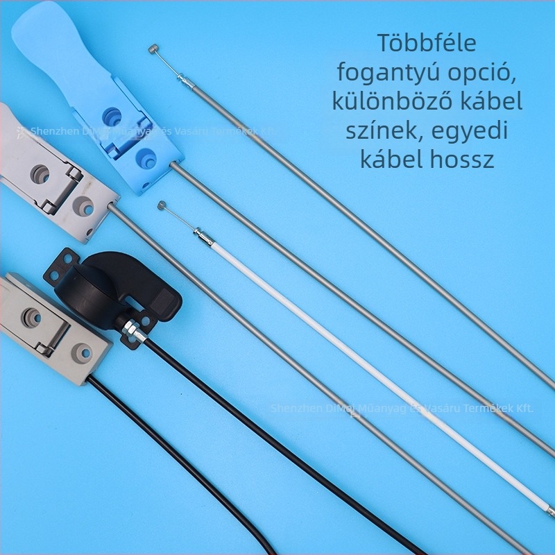 Kábellel vezérelt pneumatikus rúd hidraulikus csillapítóval és önzáró gázrugóval gyerekasztalhoz