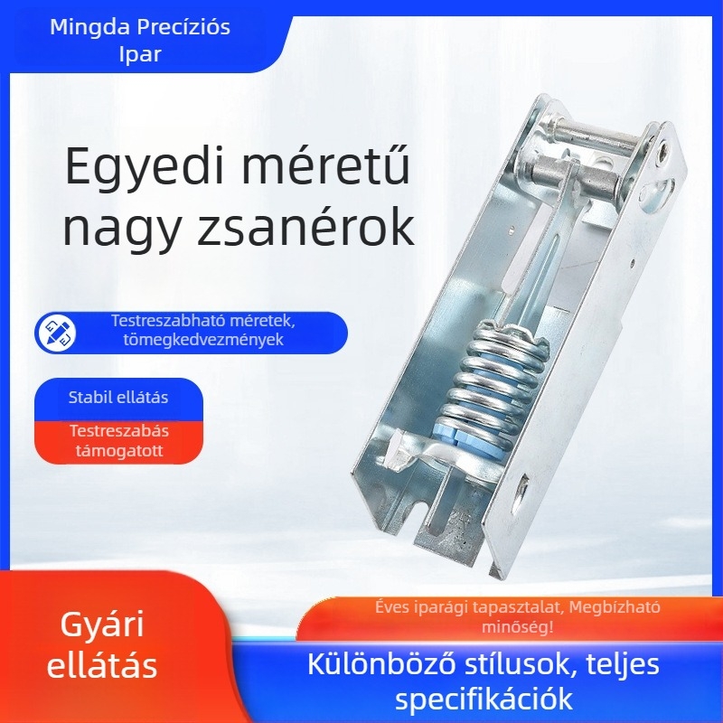 Nagy rozsdamentes acél konyhaszekrényajtó zsanér csillapítóval
