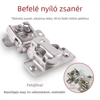Amerikai stílusú beltéri nyíló szekrényajtó csuklópánt csillapítóval és háromdimenziós állítással