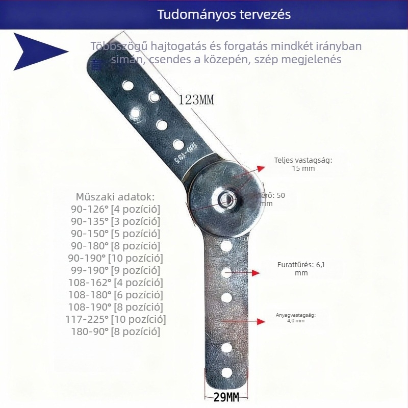 Kerek bútorzsanérok kanapéhoz, állítható szögű fej- és hátsó támaszok, karfa, vas, elektroplakálás.
