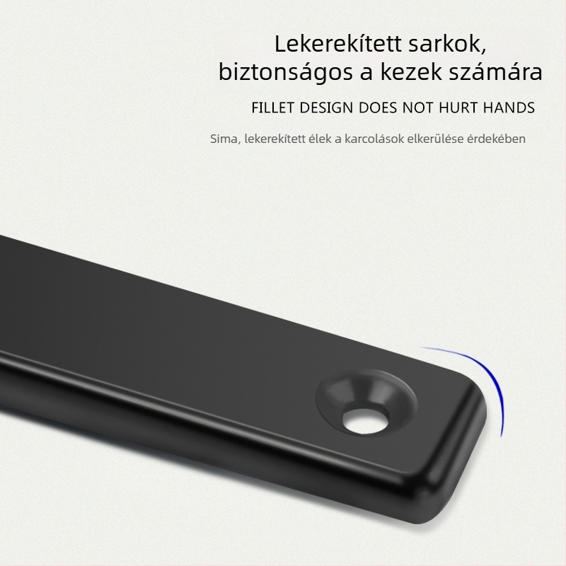 Ívelt rozsdamentes acél polctartó, 90°-os háromszög alakú, falra szerelhető
