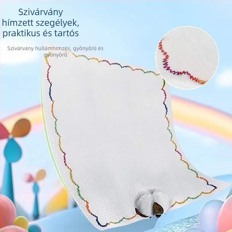 12 rétegű mosogatókendő pamut fonalból, olajálló, nedvszívó, szöszmentes, nyomtatott mintával