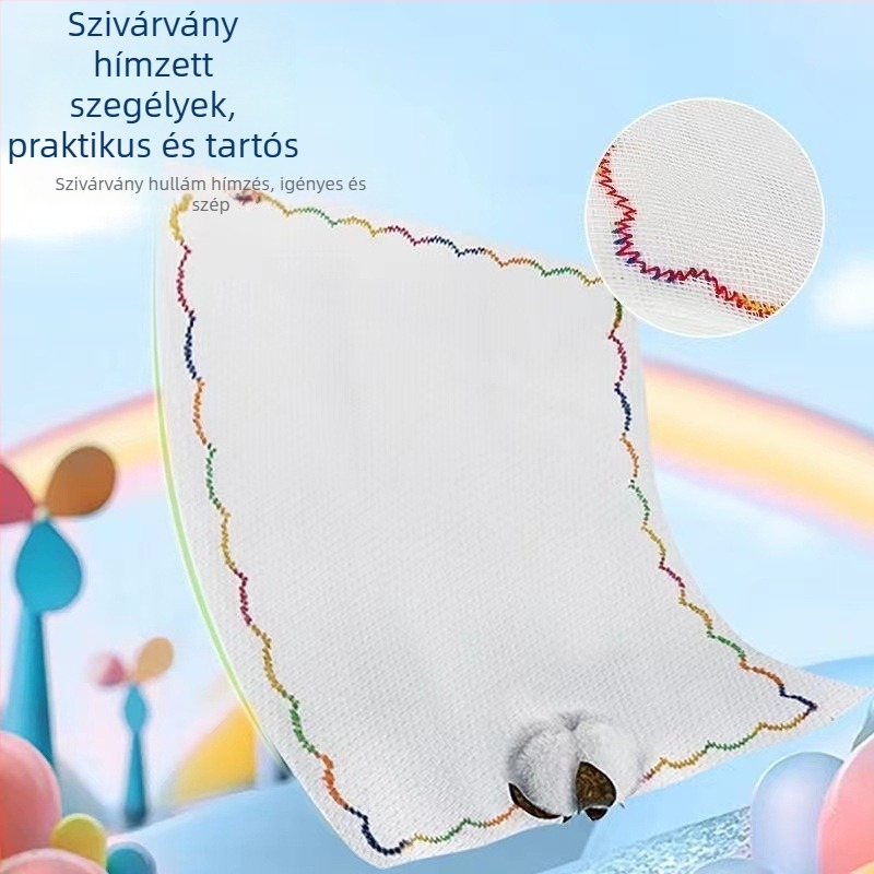 12 rétegű mosogatókendő pamut fonalból, olajálló, nedvszívó, szöszmentes, nyomtatott mintával