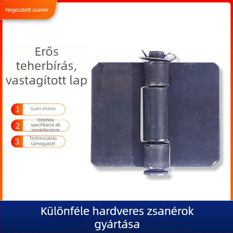 Testreszabható nehéz vastag vasajtópántok kamionajtókhoz – középmodell, leválasztható hegesztett vasból készült pánt, Mountain Pro, modern minimalist stílus