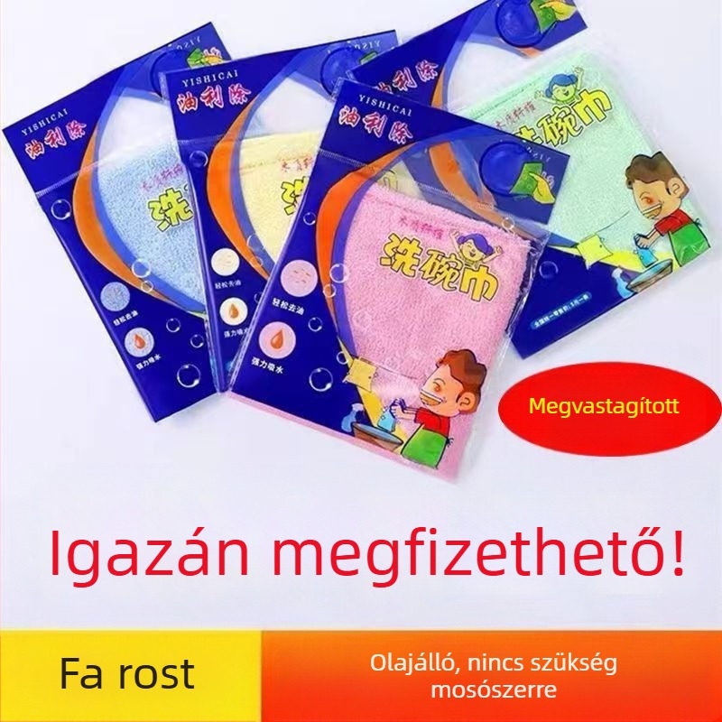 Mosogatórongy zsírtalanításra – konyhai törlő, tapadásmentes