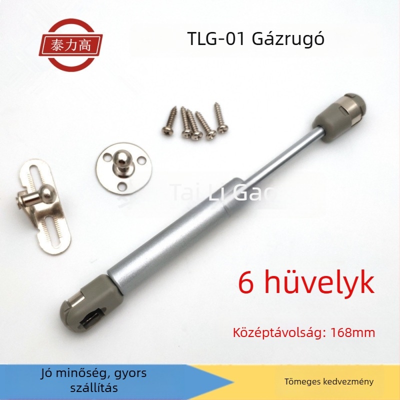 Masszív hosszított gázrugó szekrényajtókhoz — teleszkópos gázrugó, hosszú, felnyíló