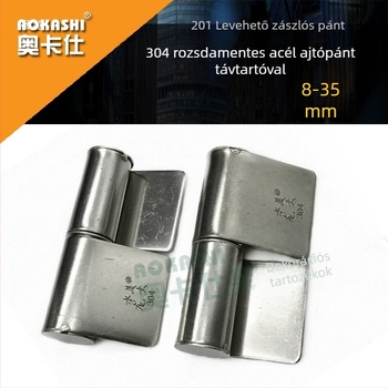 304 rozsdamentes acél ajtózsanér, levehető