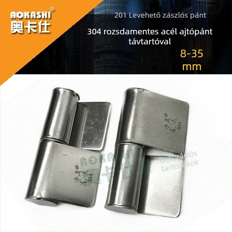 304 rozsdamentes acél ajtózsanér, levehető