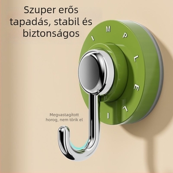 Fúrás nélküli vákuumos kampó otthoni használatra, ragasztóval rögzített, fürdőszoba és konyha számára, modern dizájn, teherbírás 1–3 kg