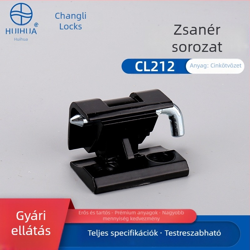 CL212 Cinkötvözetes csukló a kioszkdoboz ajtajához, sötét felület, CL029 Kapcsolóajtó csukló