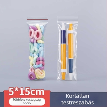 Net Nuo önzáró tasakok polietilénből, 5×15×12 cm, 100 db, új anyag
