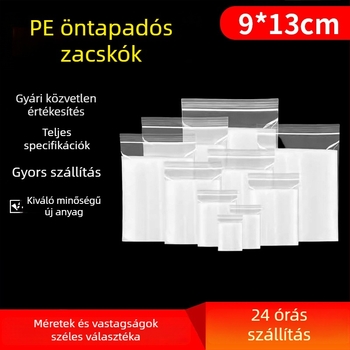 PE átlátszó telefontok, vízálló, por- és szennyeződés elleni védelem, 9×13 cm, önzáró műanyag tasak