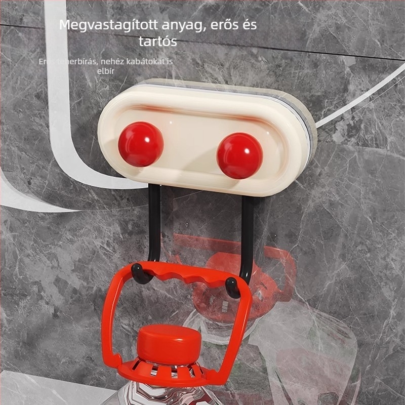 Dopamine kétfejű ragasztó akasztó, fúrás nélkül, erős teherbírású, fürdőszobára és konyhára, nyom nélkül