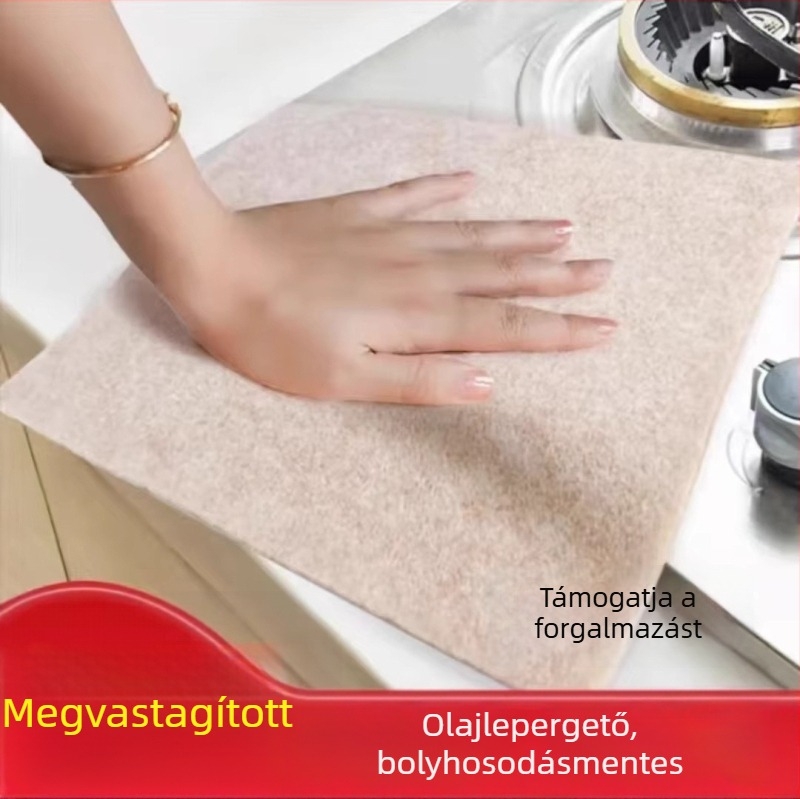 Egyszer használatos luffa kendő olajfelszívó, konyhai törlőkendő és felületek tisztítására, mikroszálas