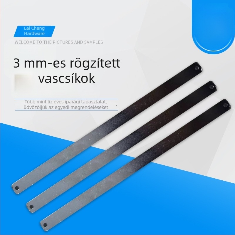 3 mm-es vascsík lyukkal - négyszögletes összekötő lemez