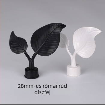 Római rúd díszfej, alumíniumötvözet, nagy levelek mintázat